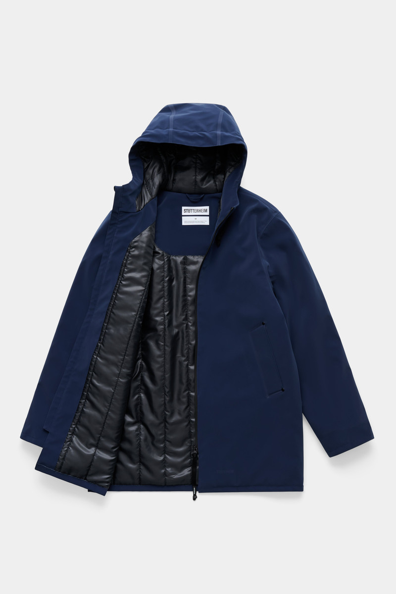 Stockholm Matte Winter Coat Navy 6