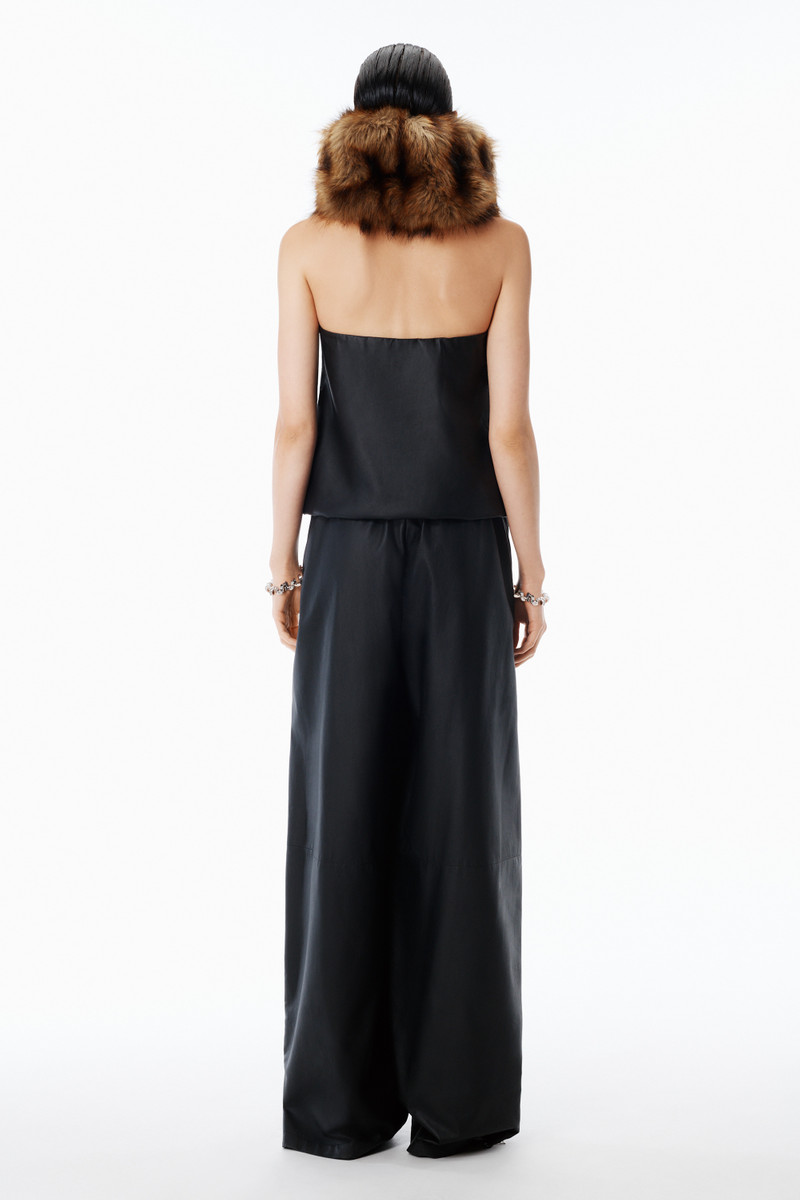 Unisex Track Pant Paper in Leather Mid-Rise 5