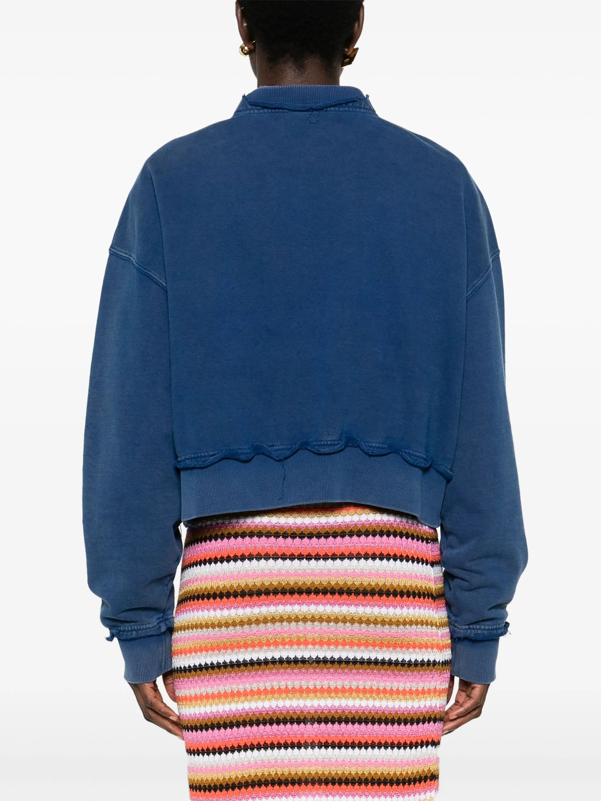 logo-patches cotton sweatshirt - 4