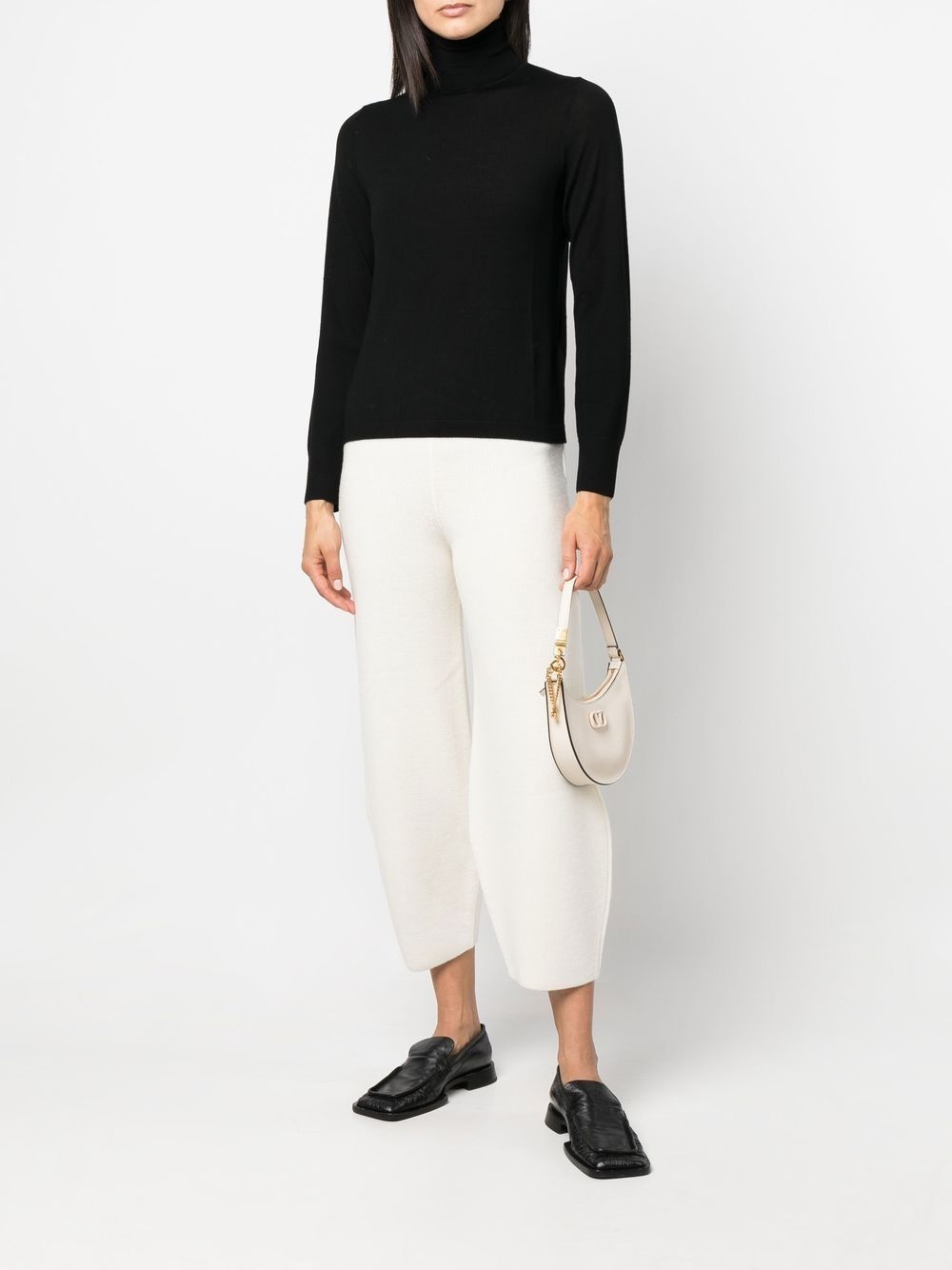 high-neck virgin wool jumper - 2