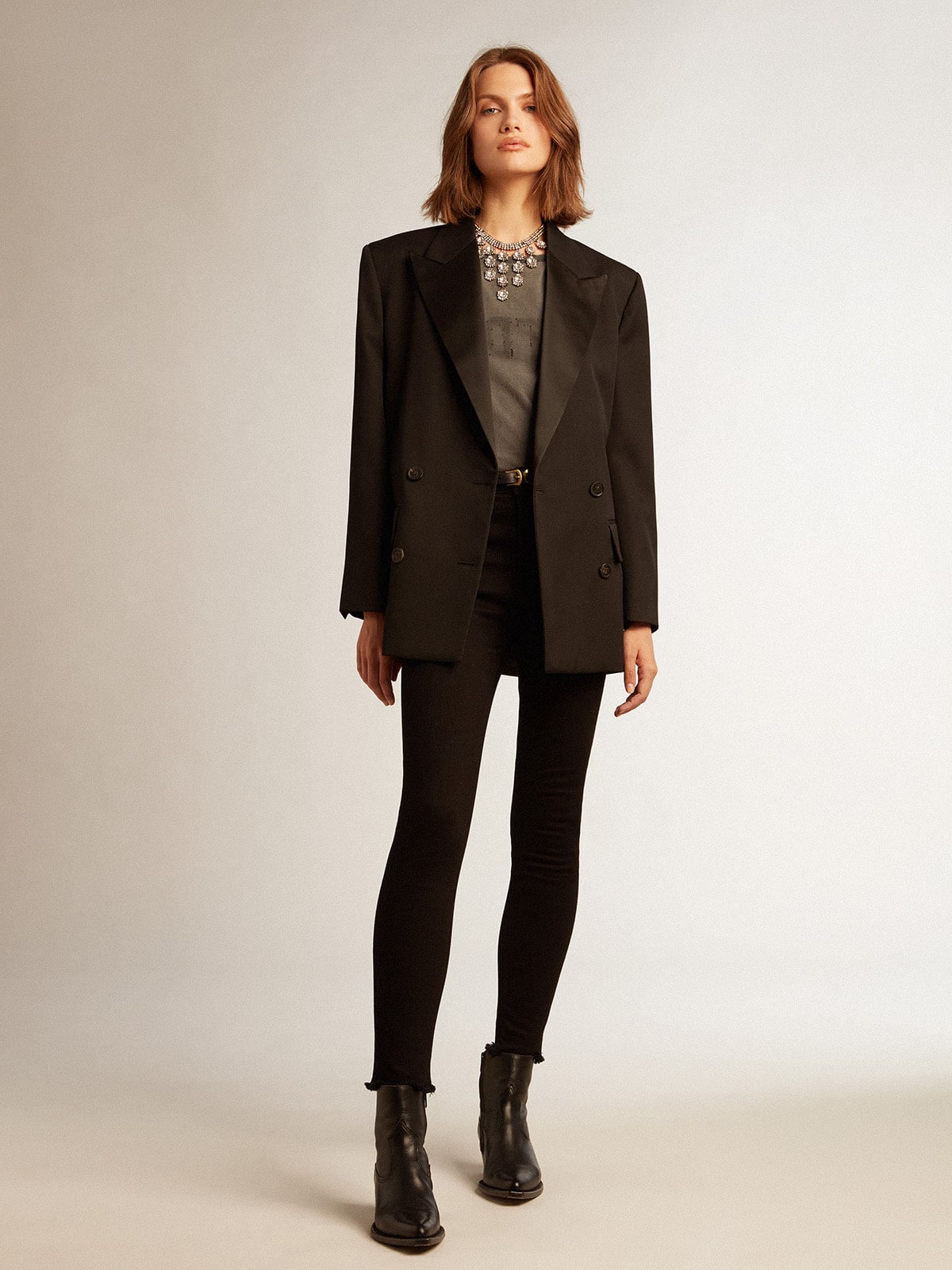 Women's black skinny jeans - 3