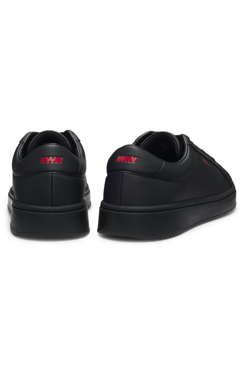 CONTRAST-LOGO TRAINERS IN FAUX LEATHER 5