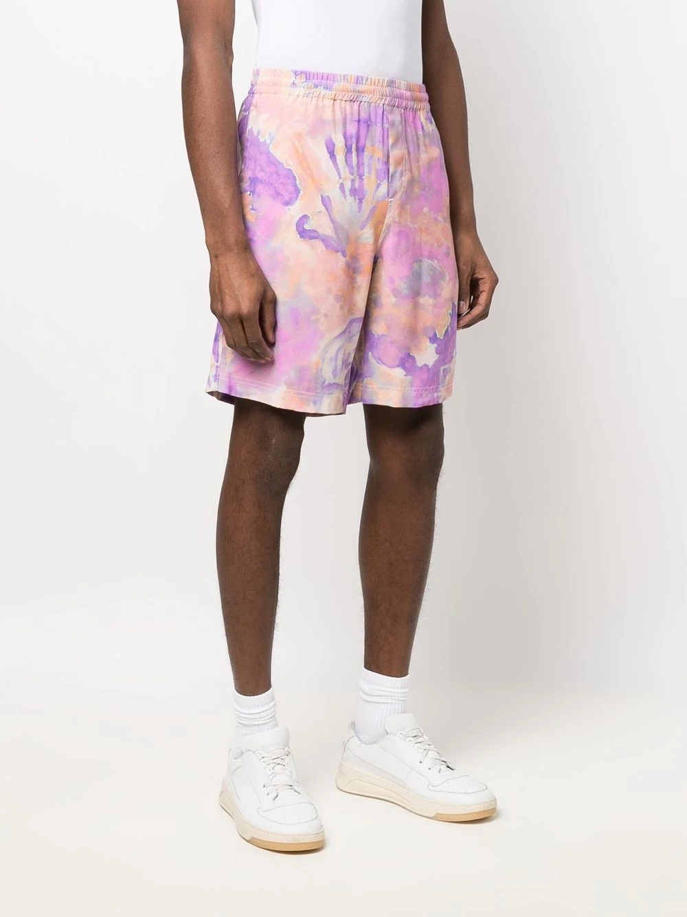 tie-dye print bermuda shorts - 3