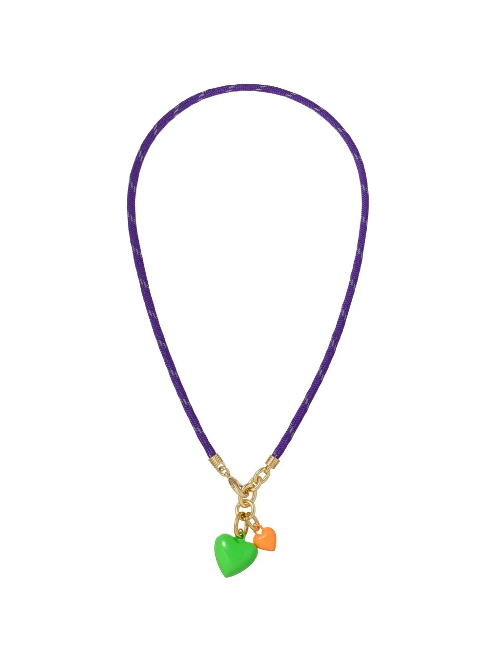 Happy Cord heart necklace - 1