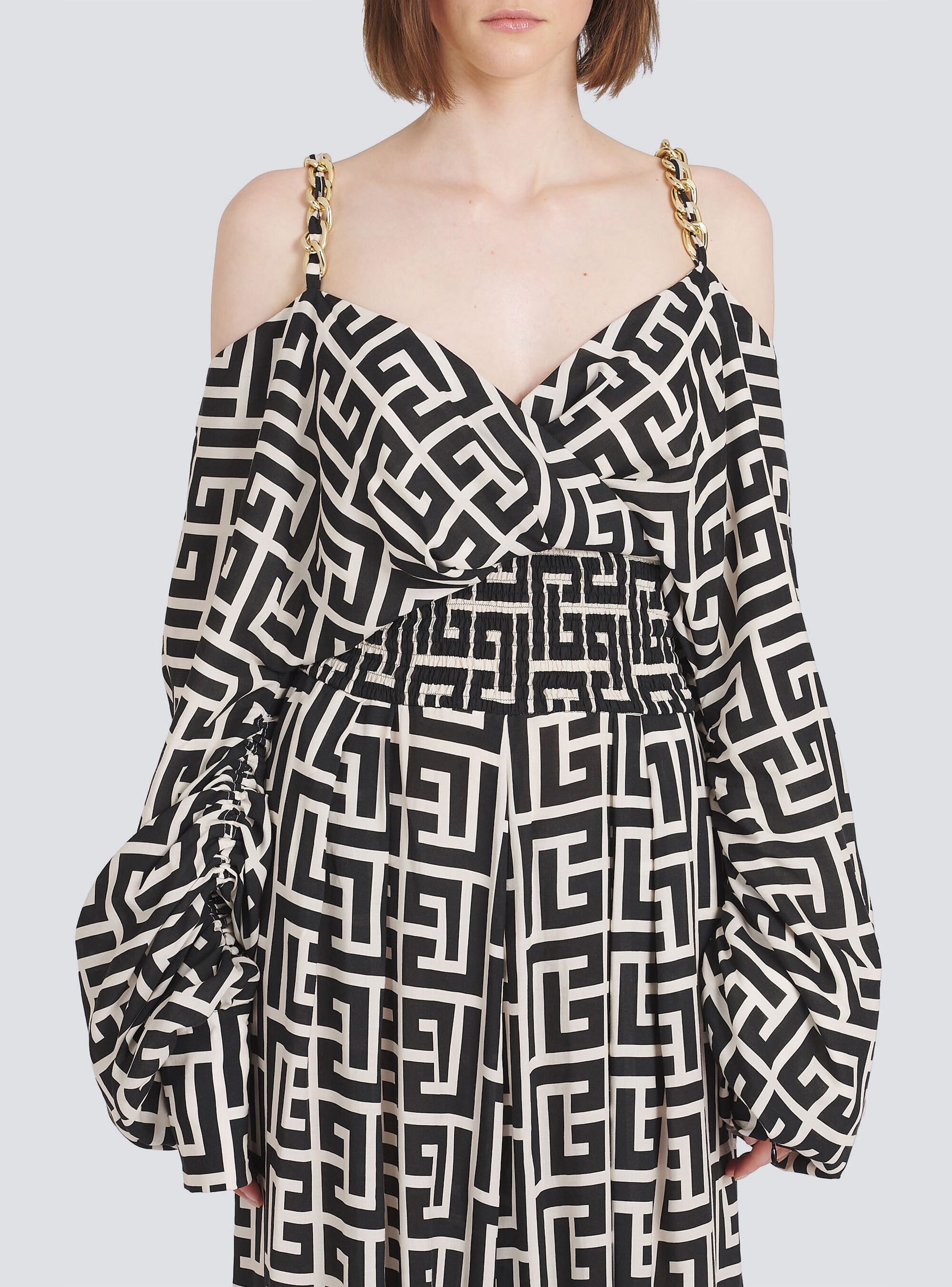 Balmain eco-designed monogram jumpsuit - 7