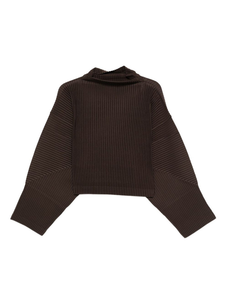 Mc June pleated high-neck T-shirt 1