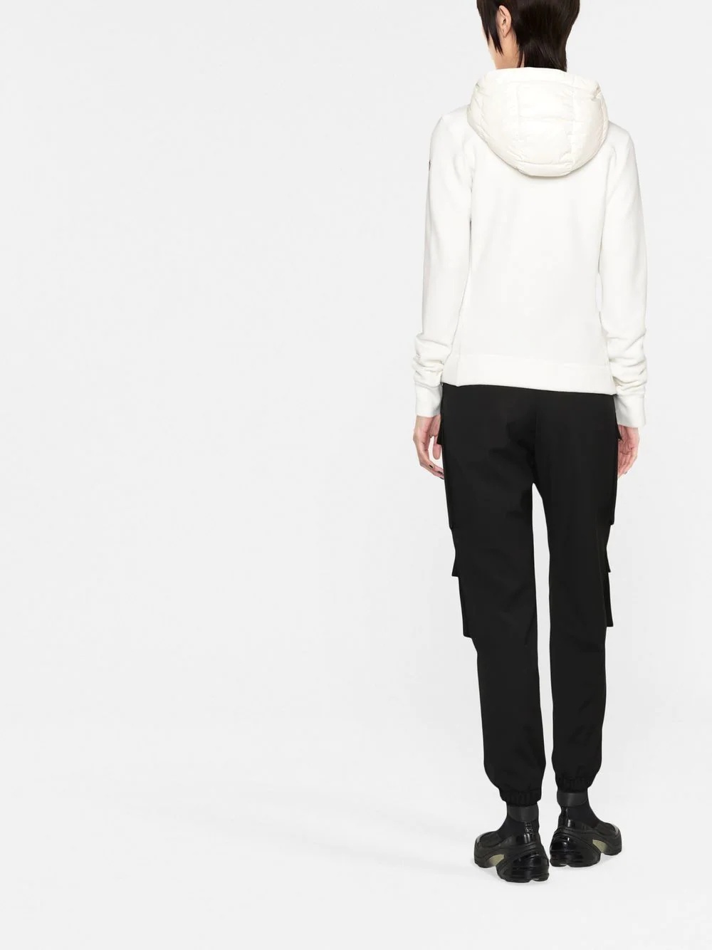 padded fleece hooded jacket - 4