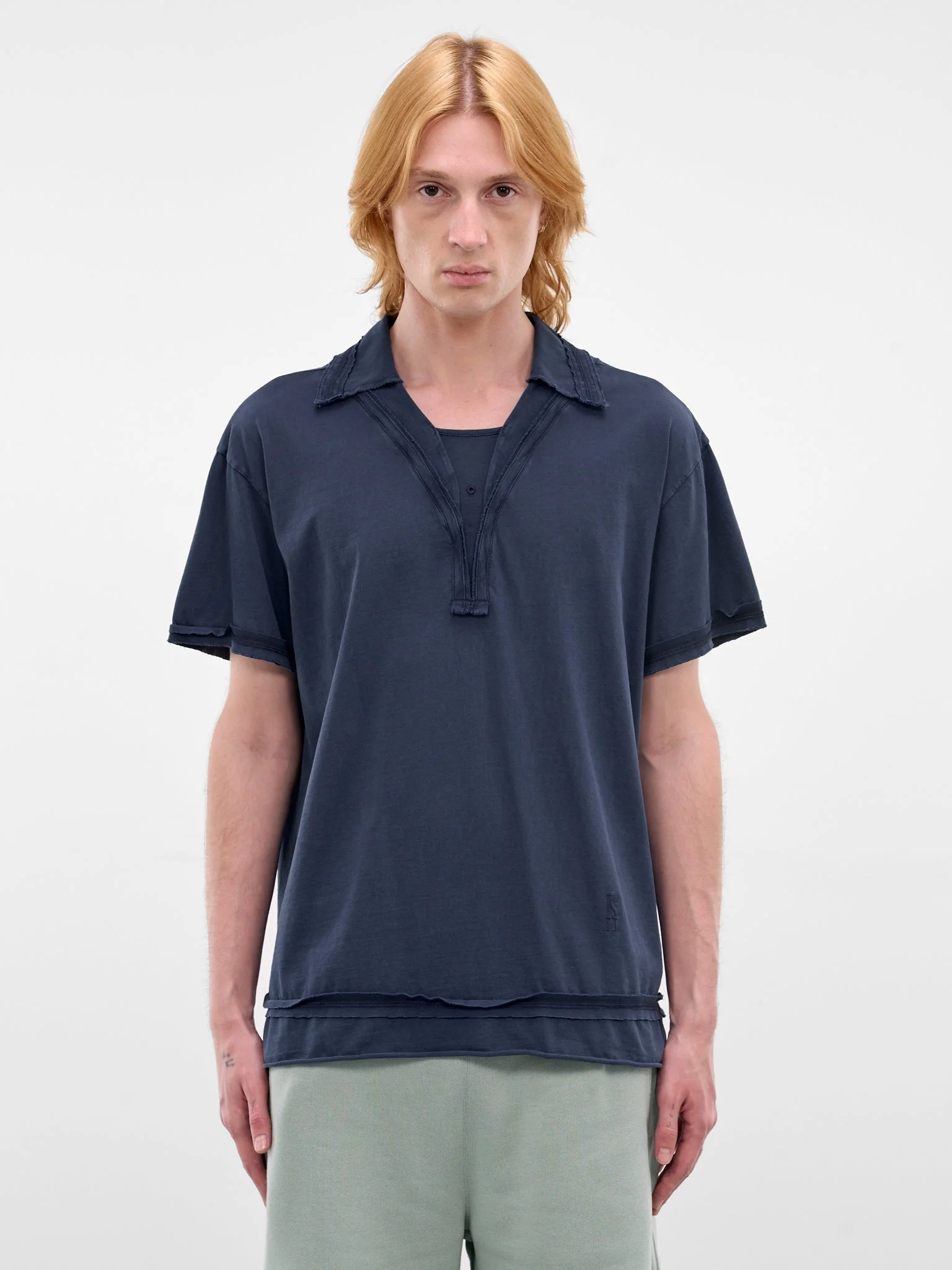 Otak Navy Supima Polo Shirt - 1