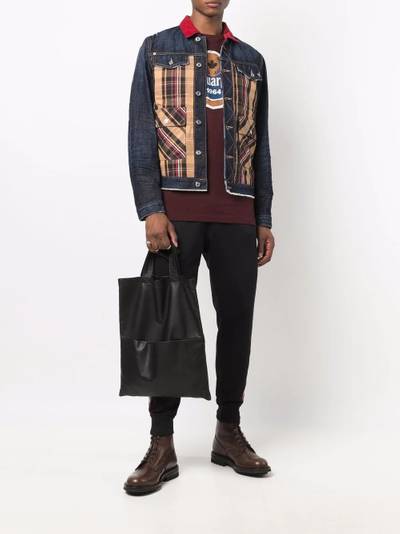 DSQUARED2 check-print denim jacket outlook