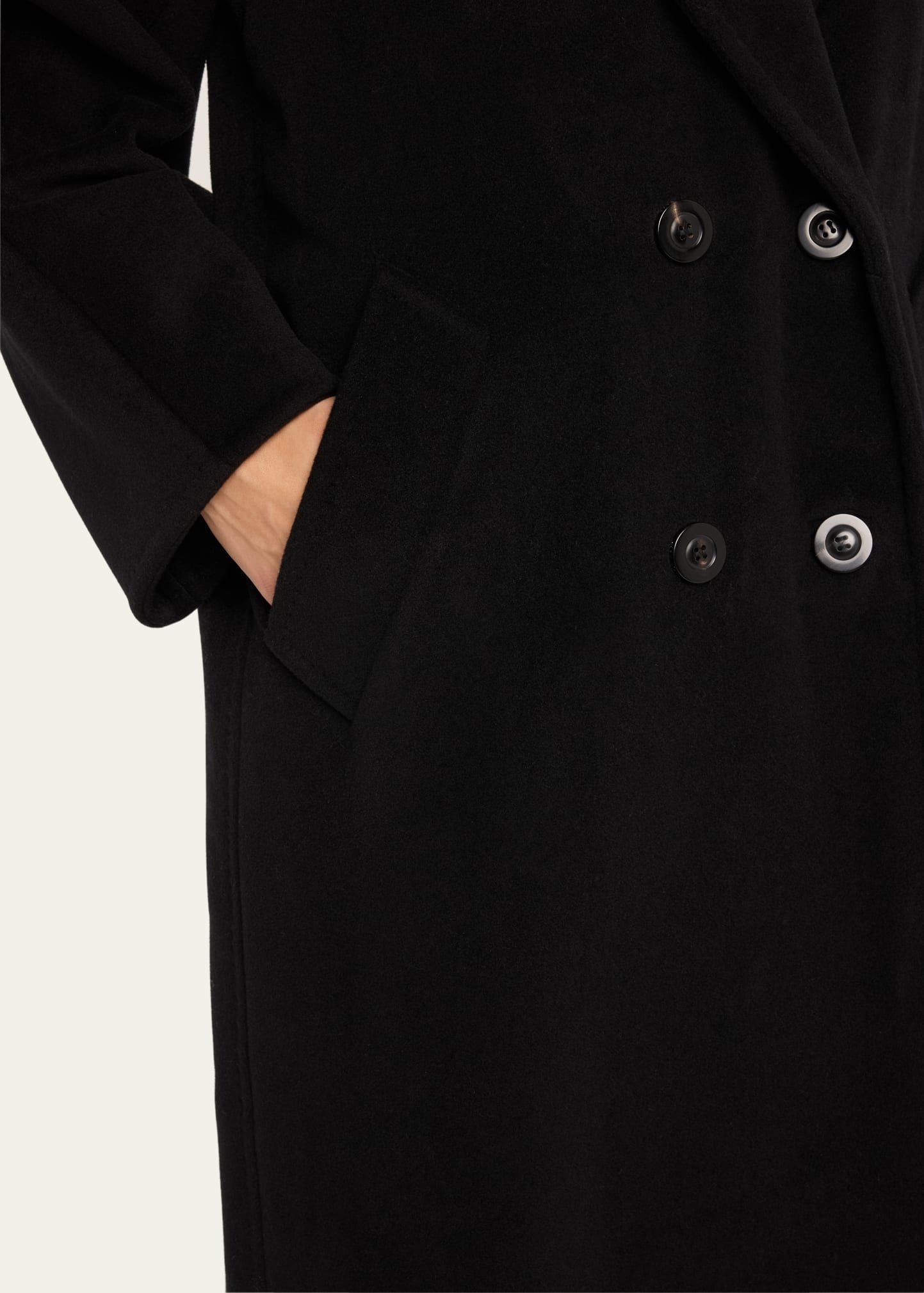 Wool-Cashmere Belted Madame Coat - 5