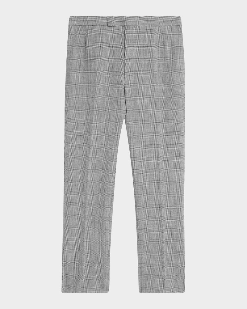 Men's Prince of Wales Straight-Leg Trousers 1