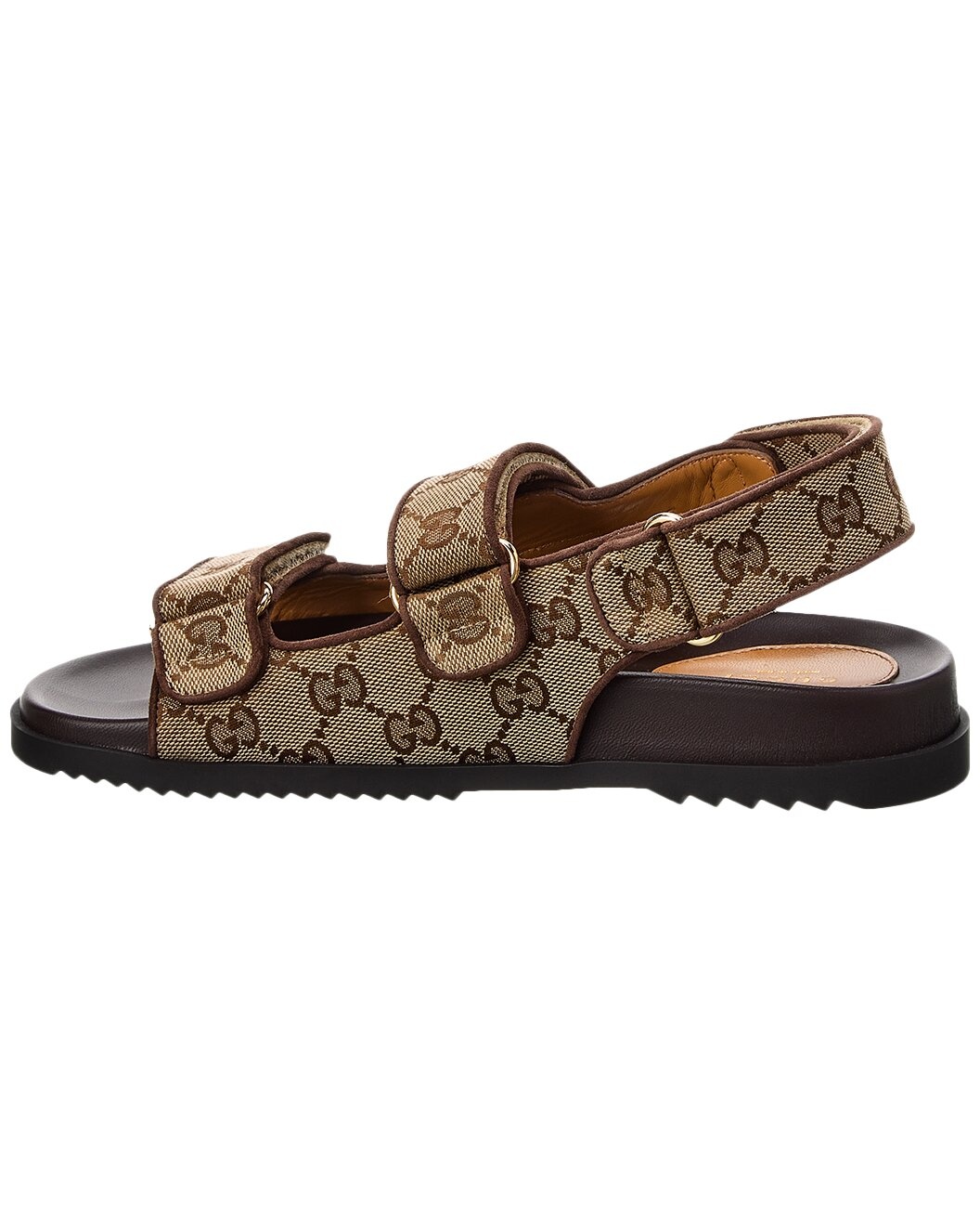 Gucci GG Canvas & Leather Sandal - 2
