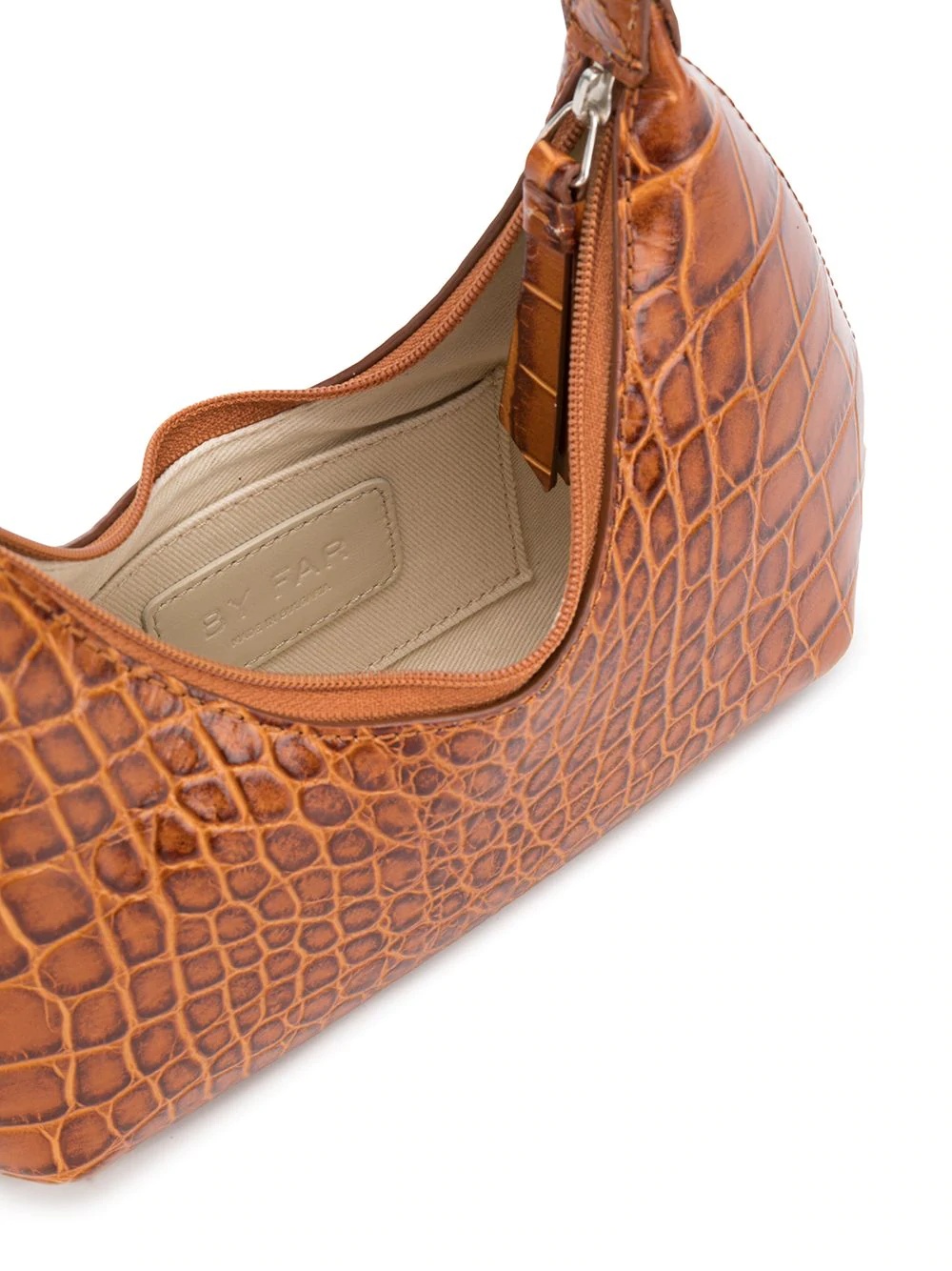 crocodile-effect shoulder bag - 5