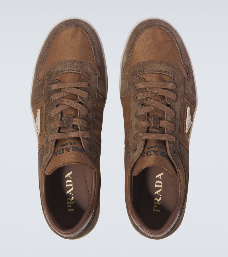Downtown suede-trimmed sneakers 4