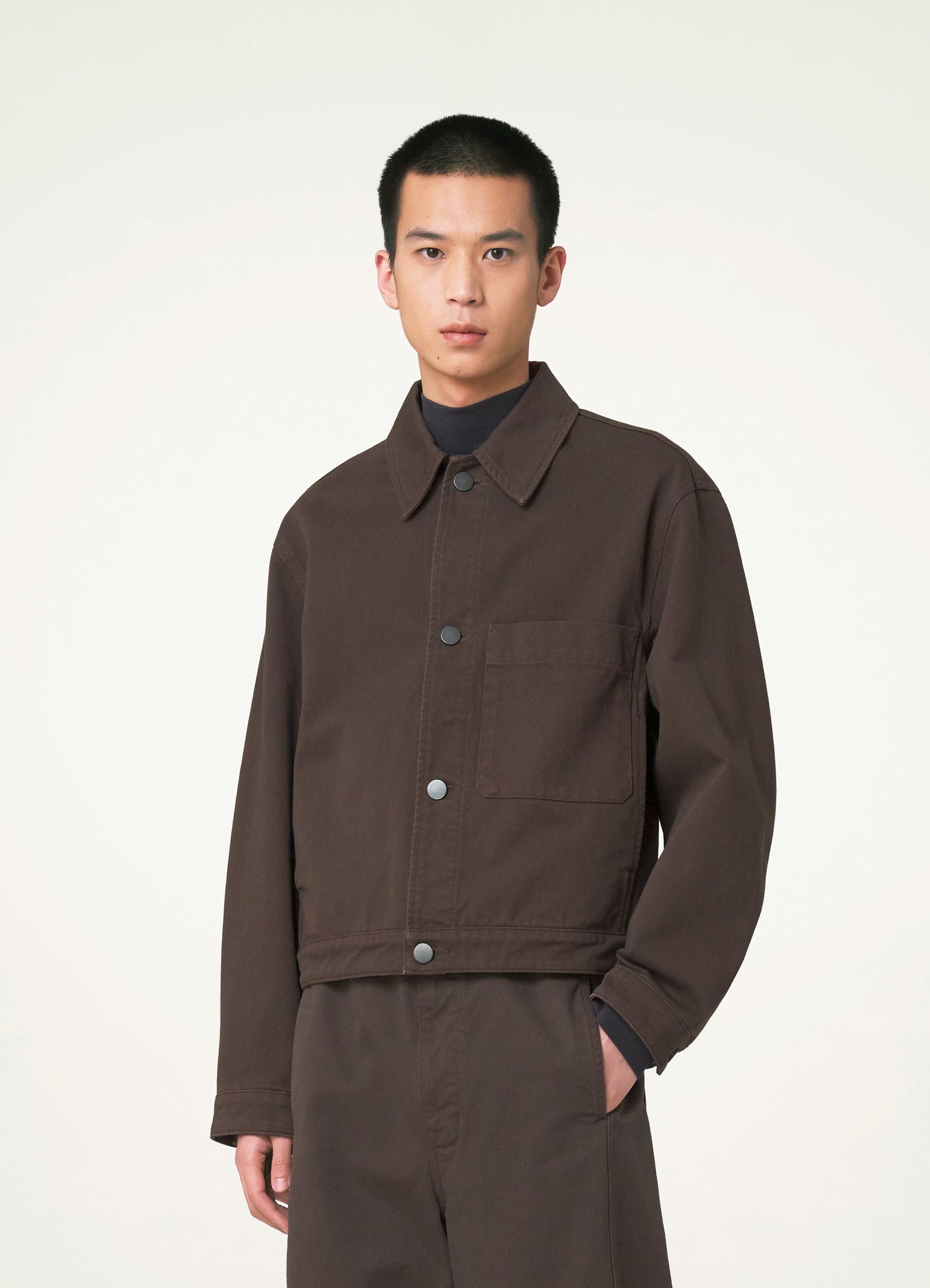 Lemaire BOXY TRUCKER JACKET | REVERSIBLE