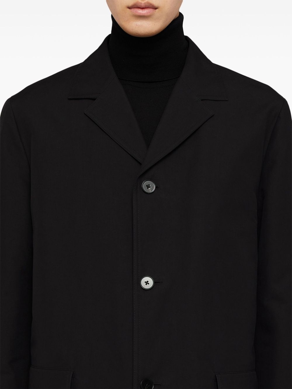 deconstructed cotton shirt jacket - 3