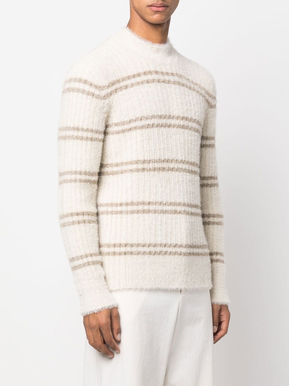 tonal striped jumper - 4