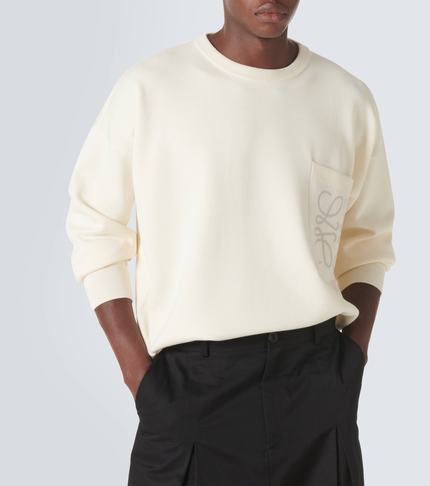 Anagram cotton-blend sweatshirt - 5