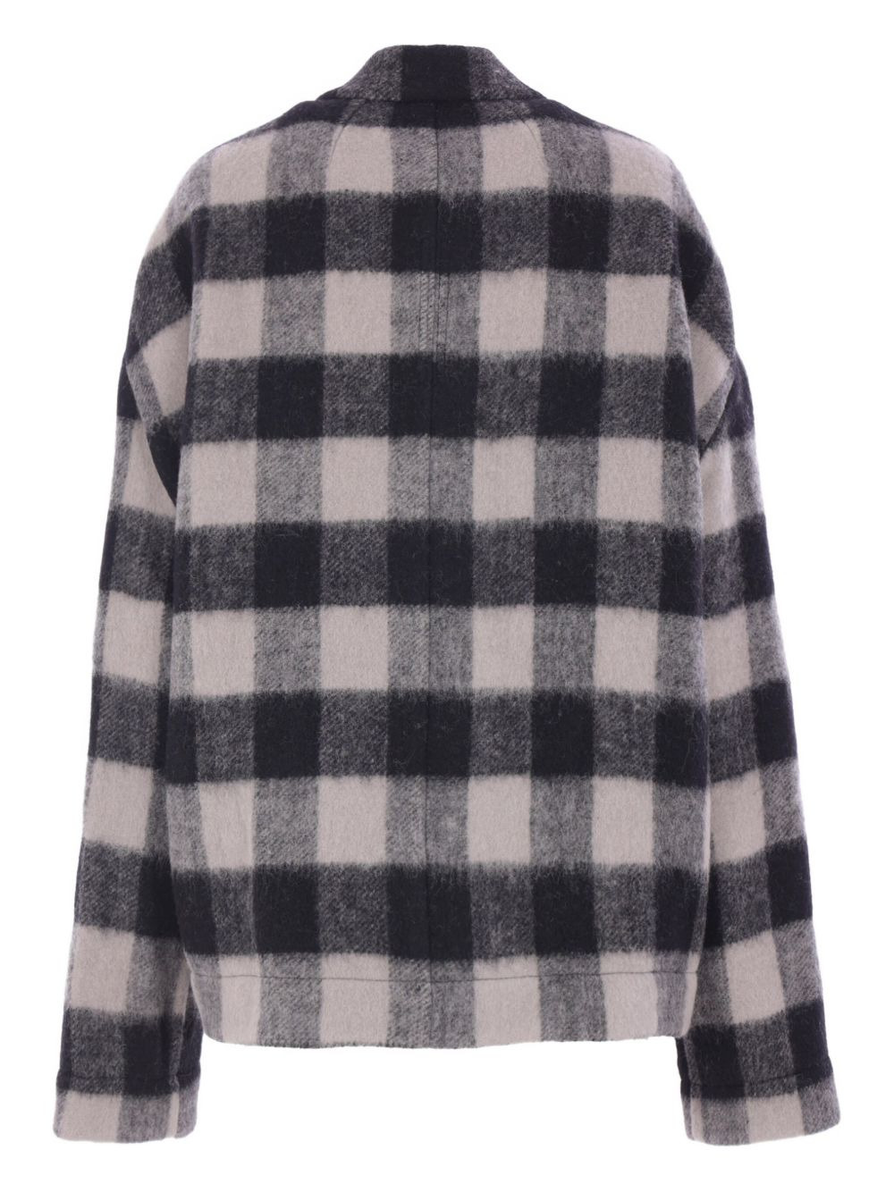 checked wool jacket - 2