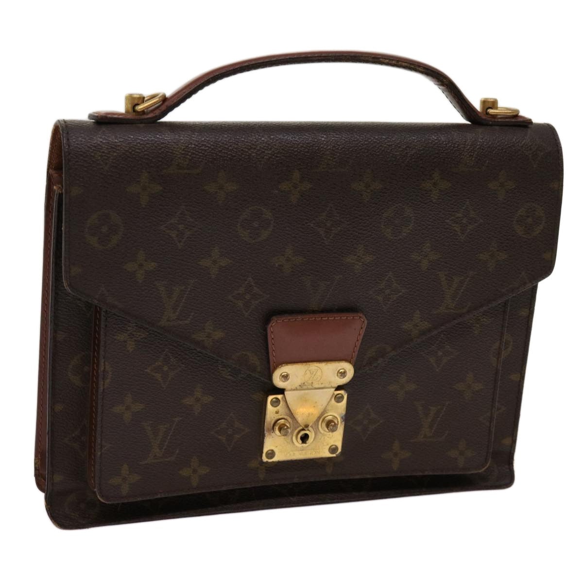 LOUIS VUITTON Monogram Monceau 28 Hand Bag M51185 - 1