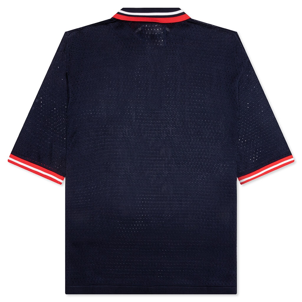 MESH POLO - NAVY - 2