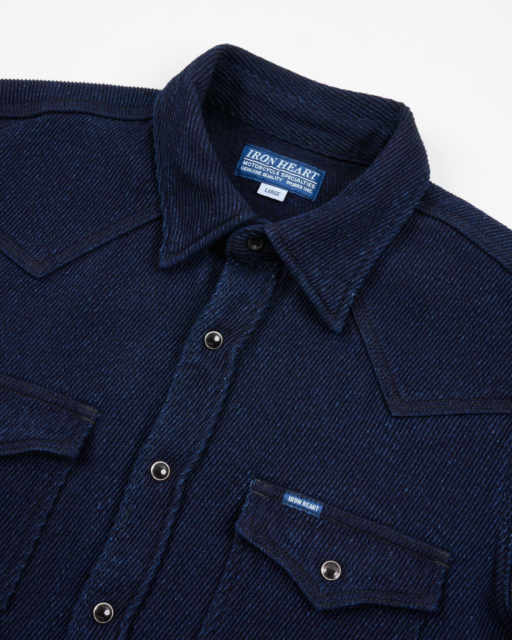 IHSH-208-IND Kersey Western Shirt - Indigo - 6