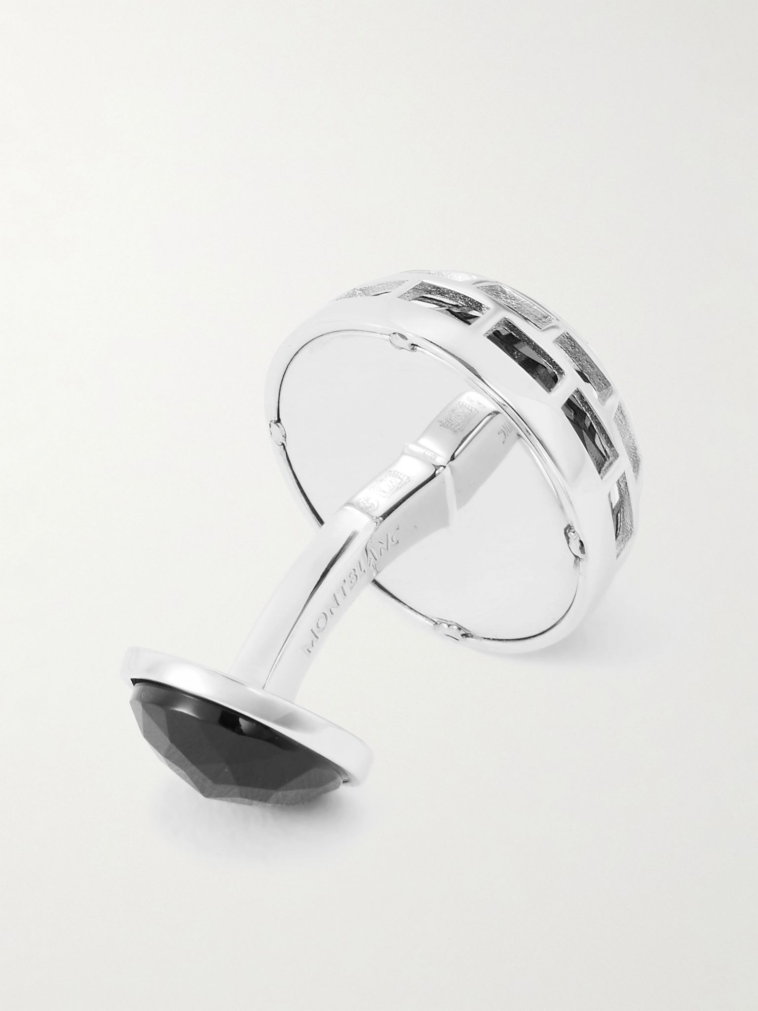 Meisterstück Igloo Silver and Onyx Cufflinks Silver - 3
