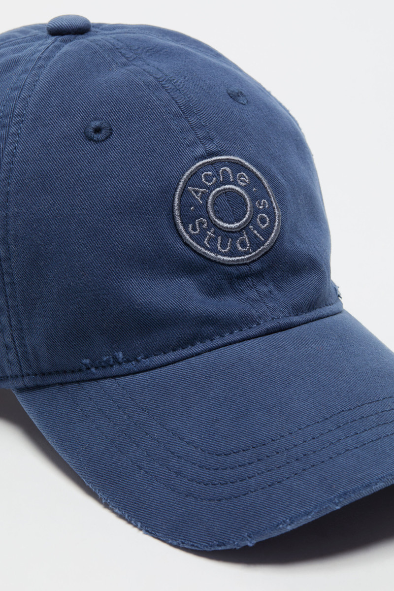 Distressed logo cap - Dark navy 4