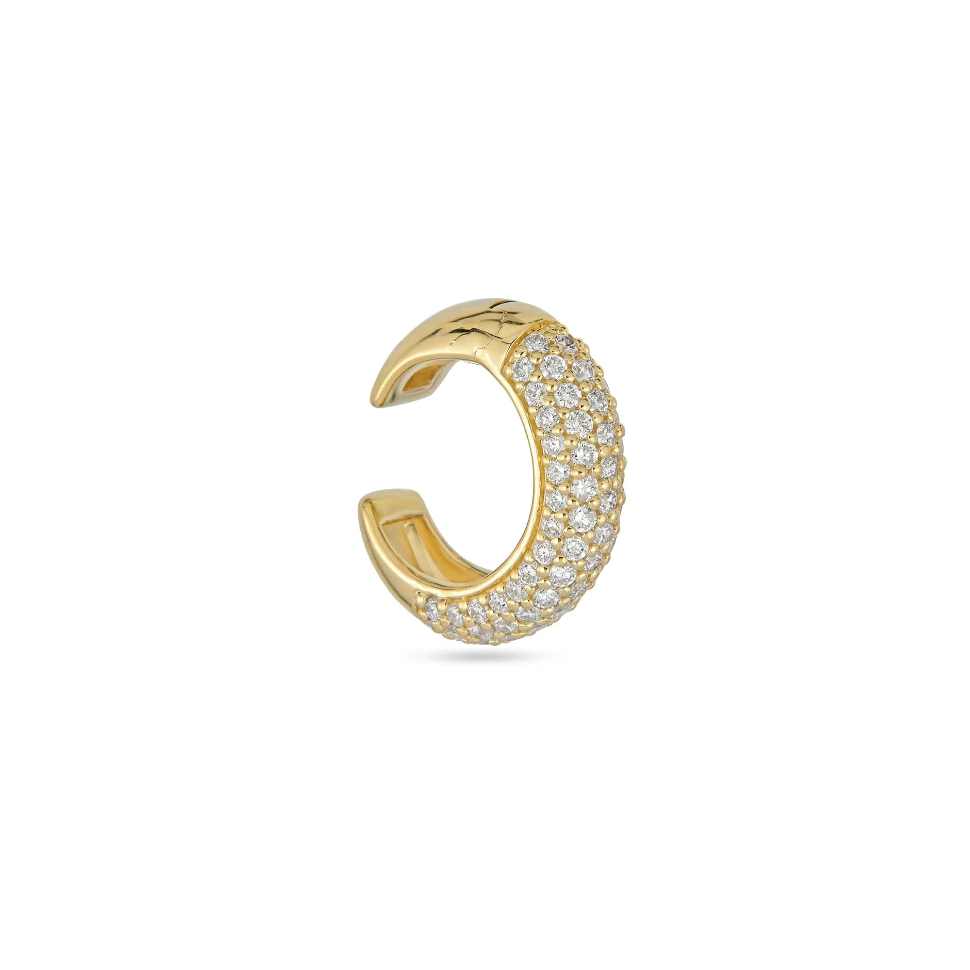 Chubby Pave Hinged Ear Cuff - 1