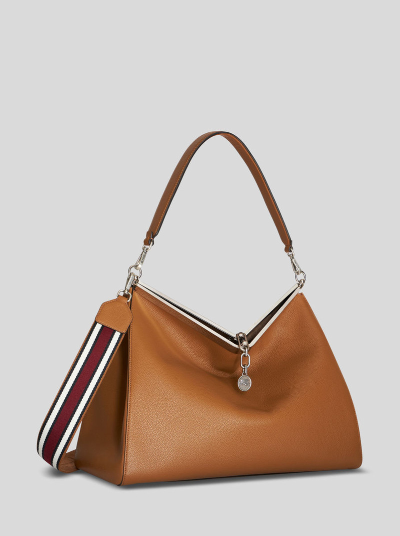 LARGE LEATHER VELA BAG 6