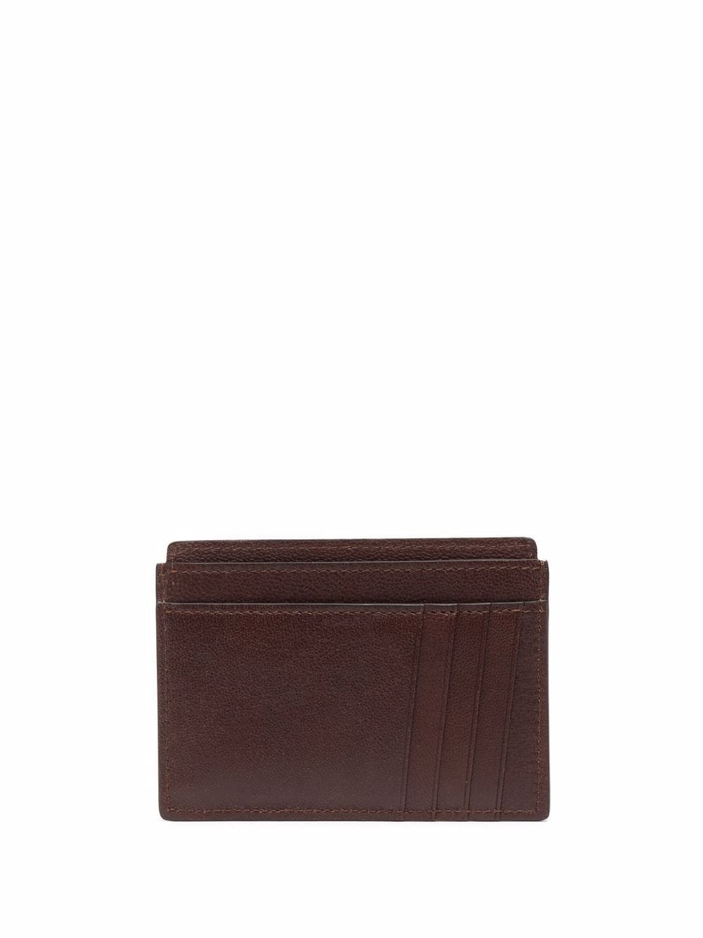 logo-debossed leather cardholder - 2