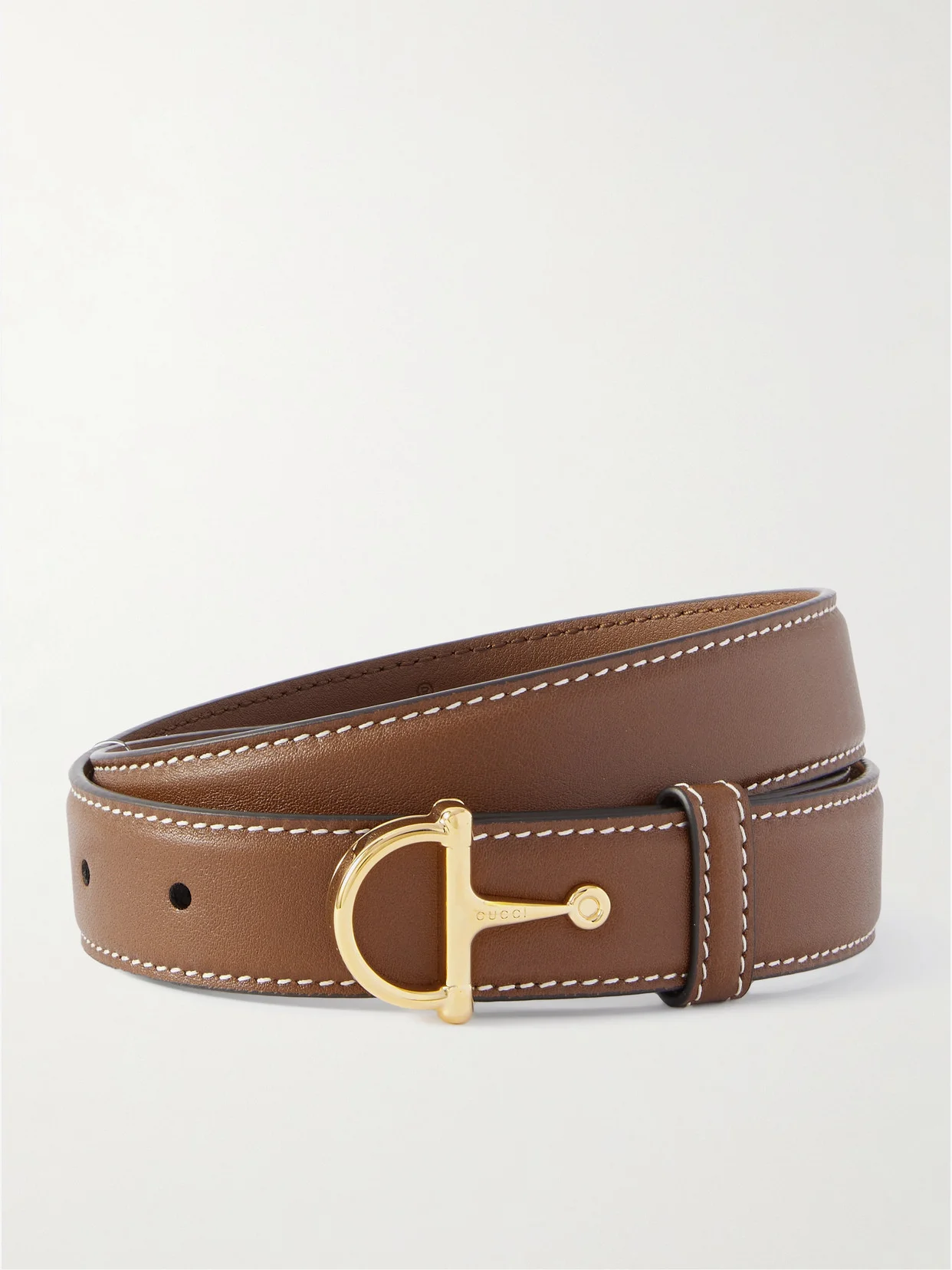 Horsebit-detailed Leather Belt - 1