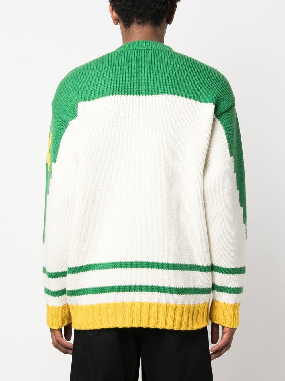 floral-print knit jumper - 4