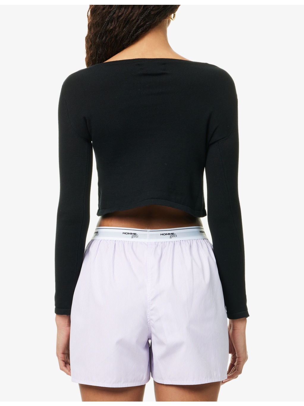 Layered Mesh Cotton Cardigan - 4