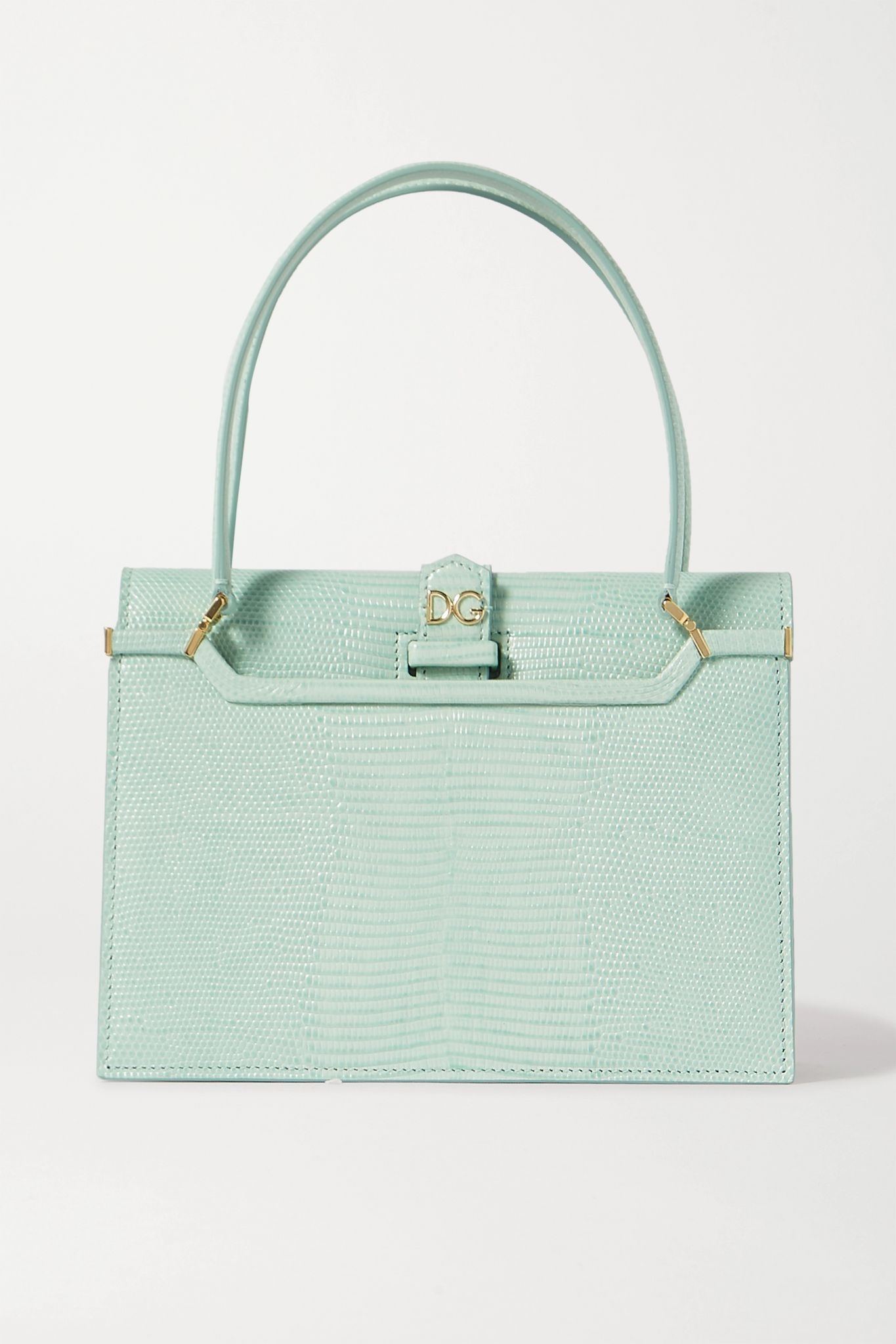 Ingrid lizard-effect leather tote - 1