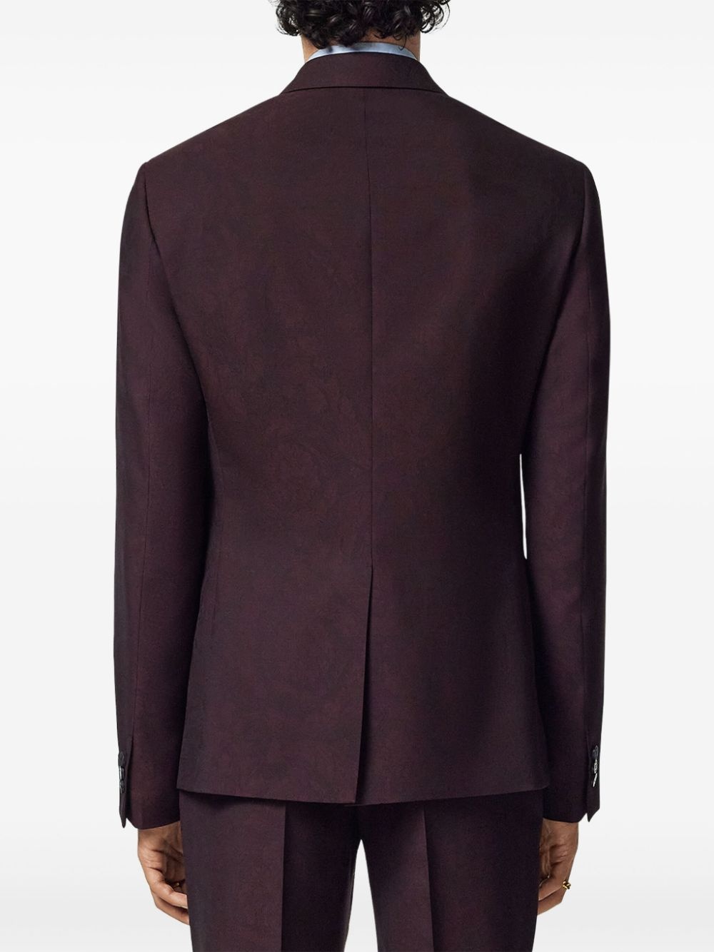Barocco-jacquard blazer - 4