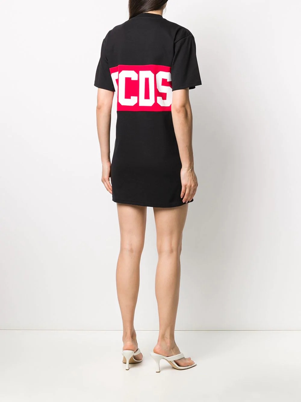 logo print T-shirt dress - 4