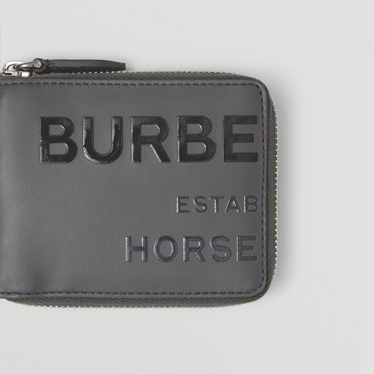 Horseferry Print Leather Ziparound Wallet Lanyard - 2