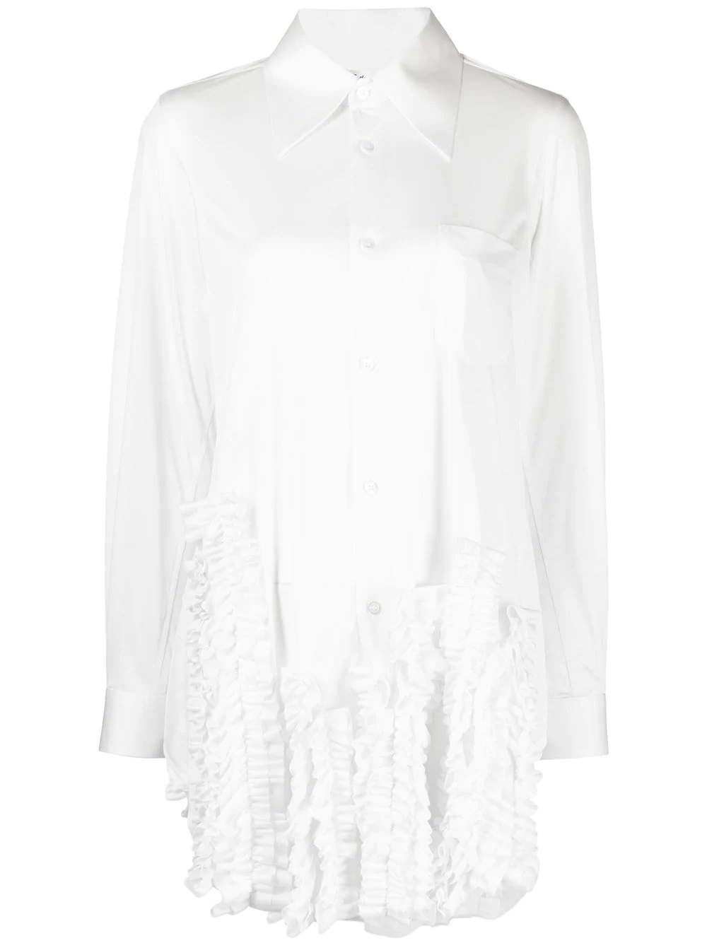 ruffle-appliquÃ© shirt - 1