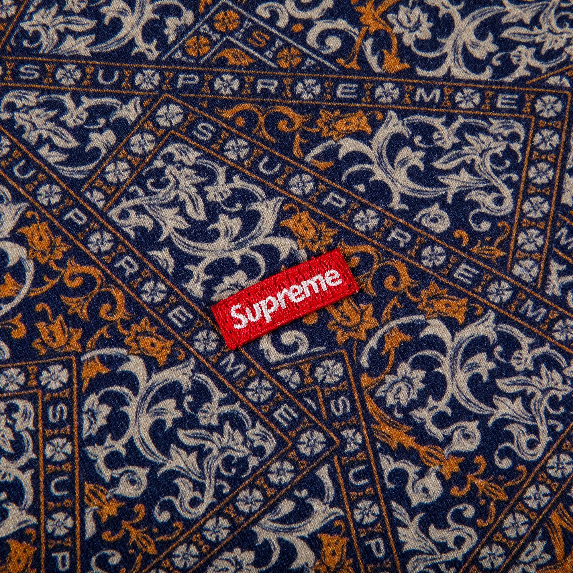 Supreme Small Box Tee 'Navy Floral Cards' - 2