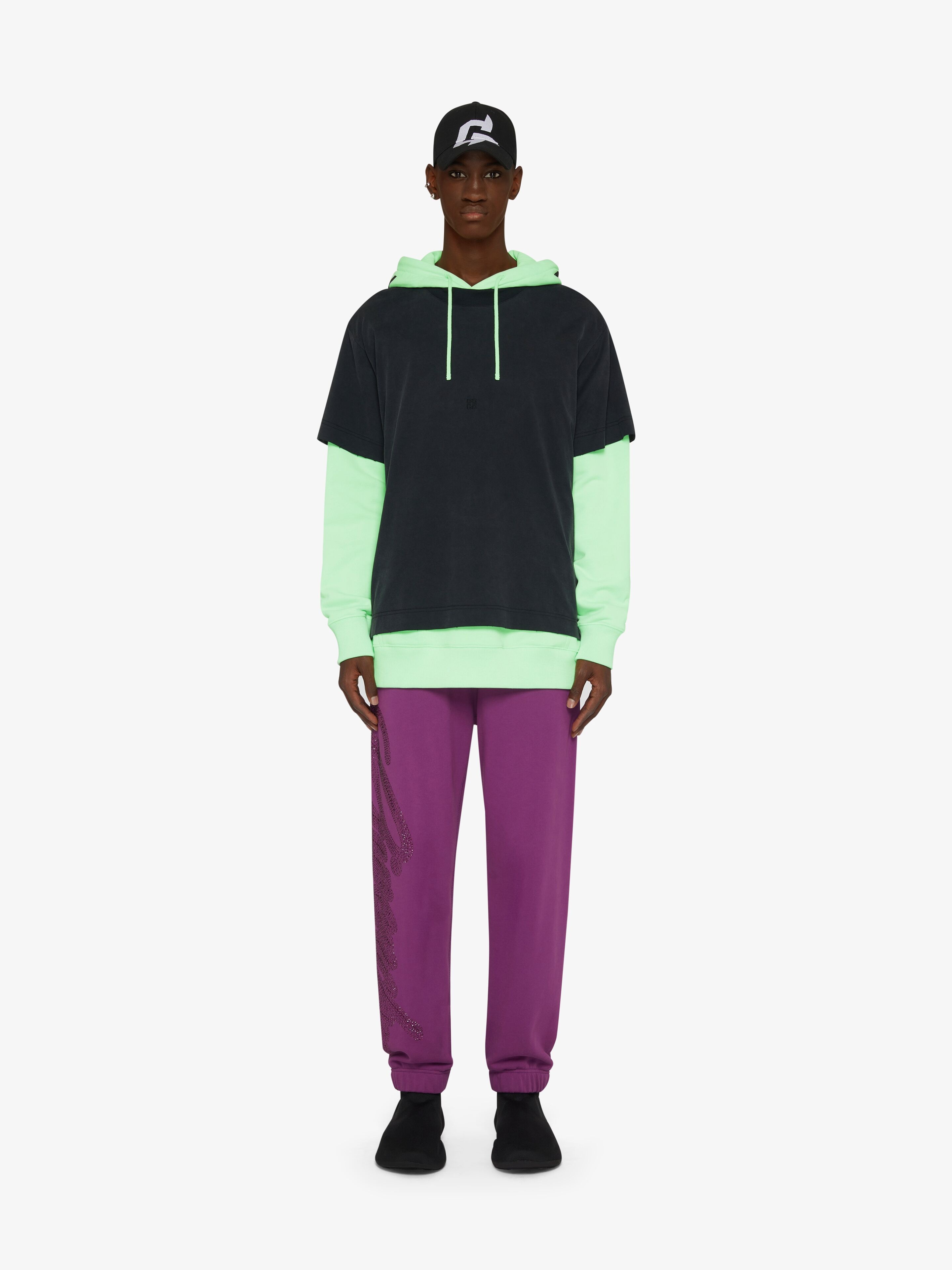 OVERSIZED CUT & LAYER GIVENCHY HOODIE - 2