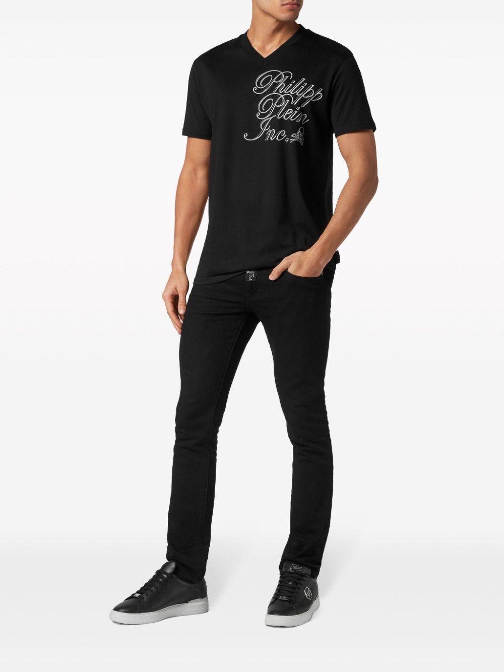 logo-print cotton T-shirt - 2