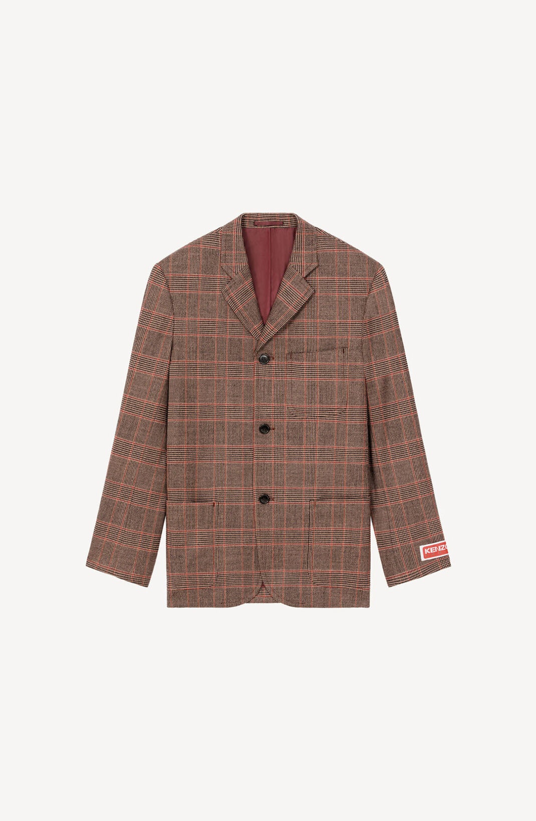 Checked suit jacket - 5