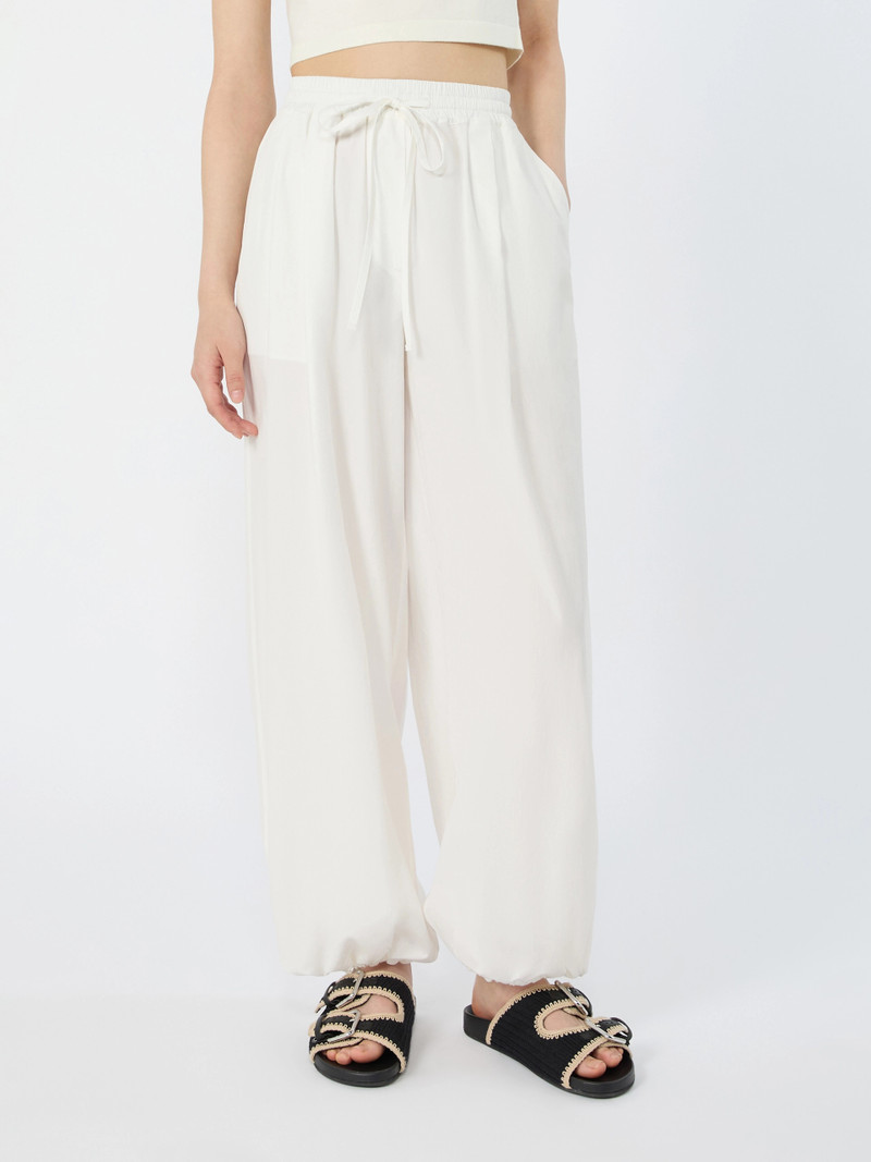 WKIBELLICO Cotton baggy trousers - IVORY 3
