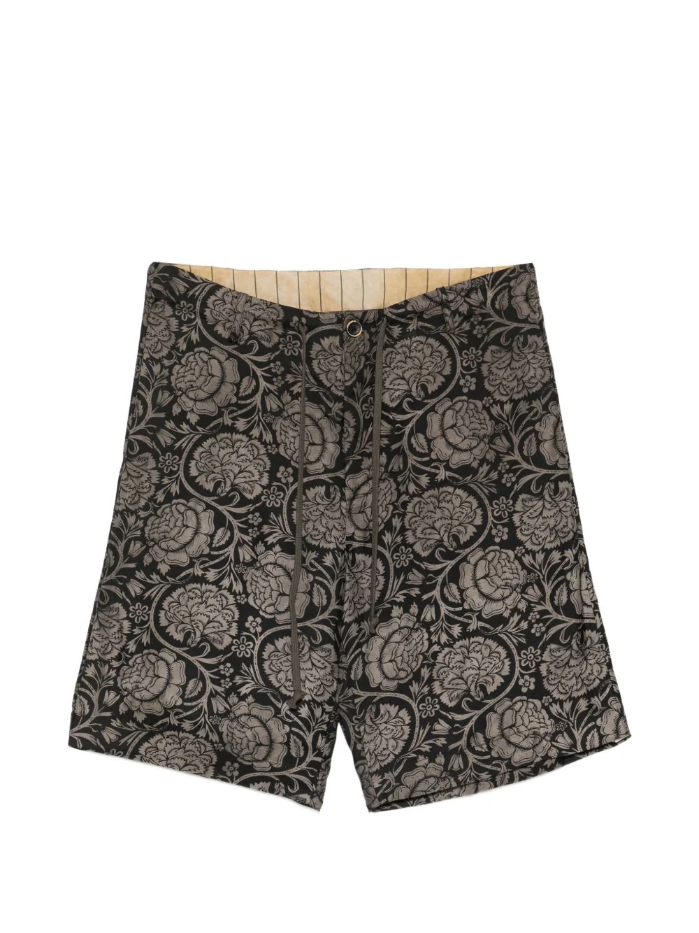 floral-print drawstring shorts - 1