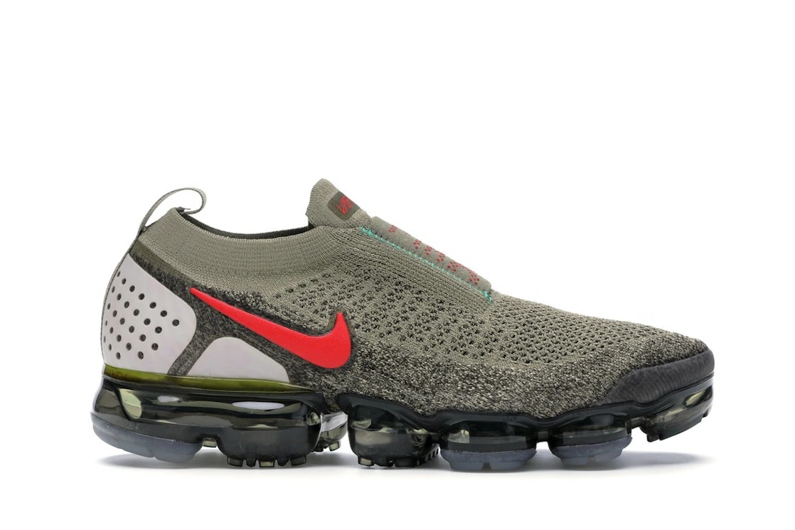 Nike Air VaporMax Moc 2 Neutral Olive Habanero Red - 1