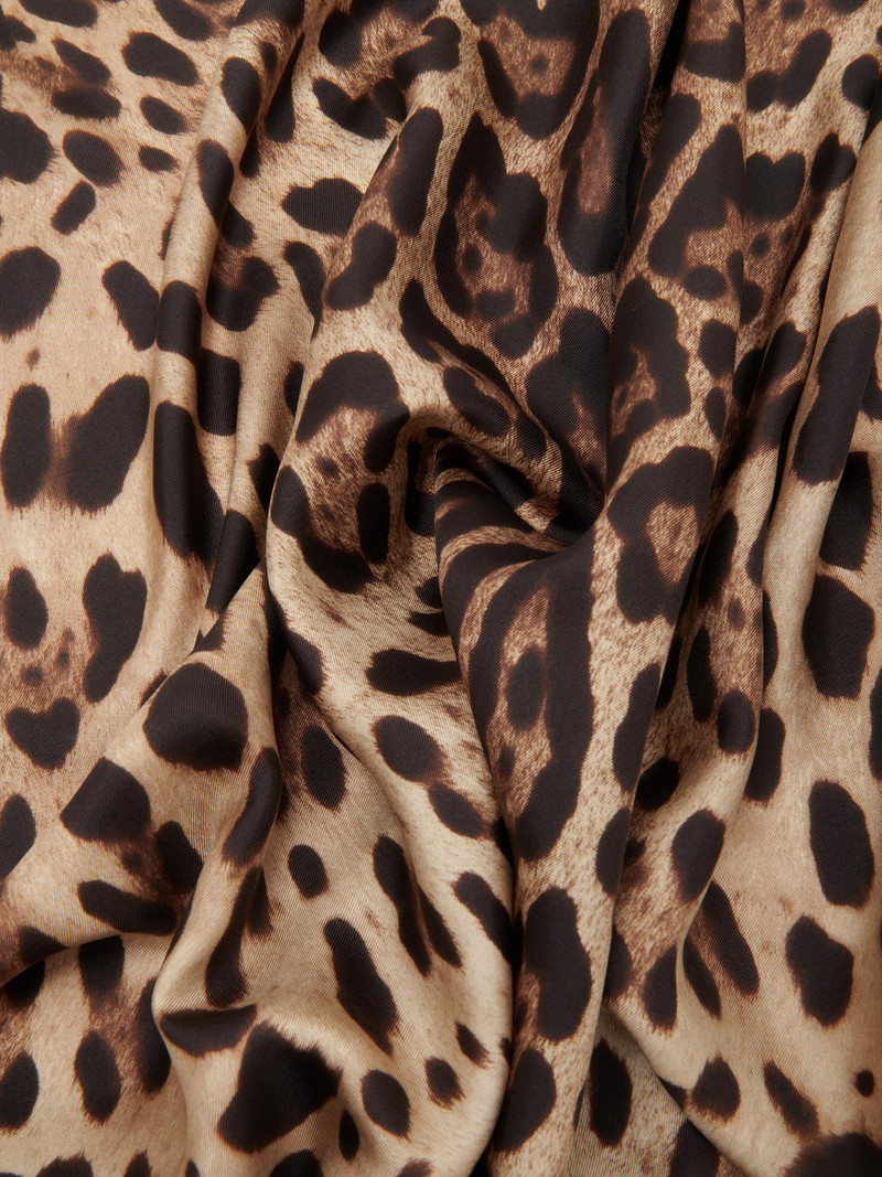 Women's Leopard-Print Silk Foulard - Leopard 3
