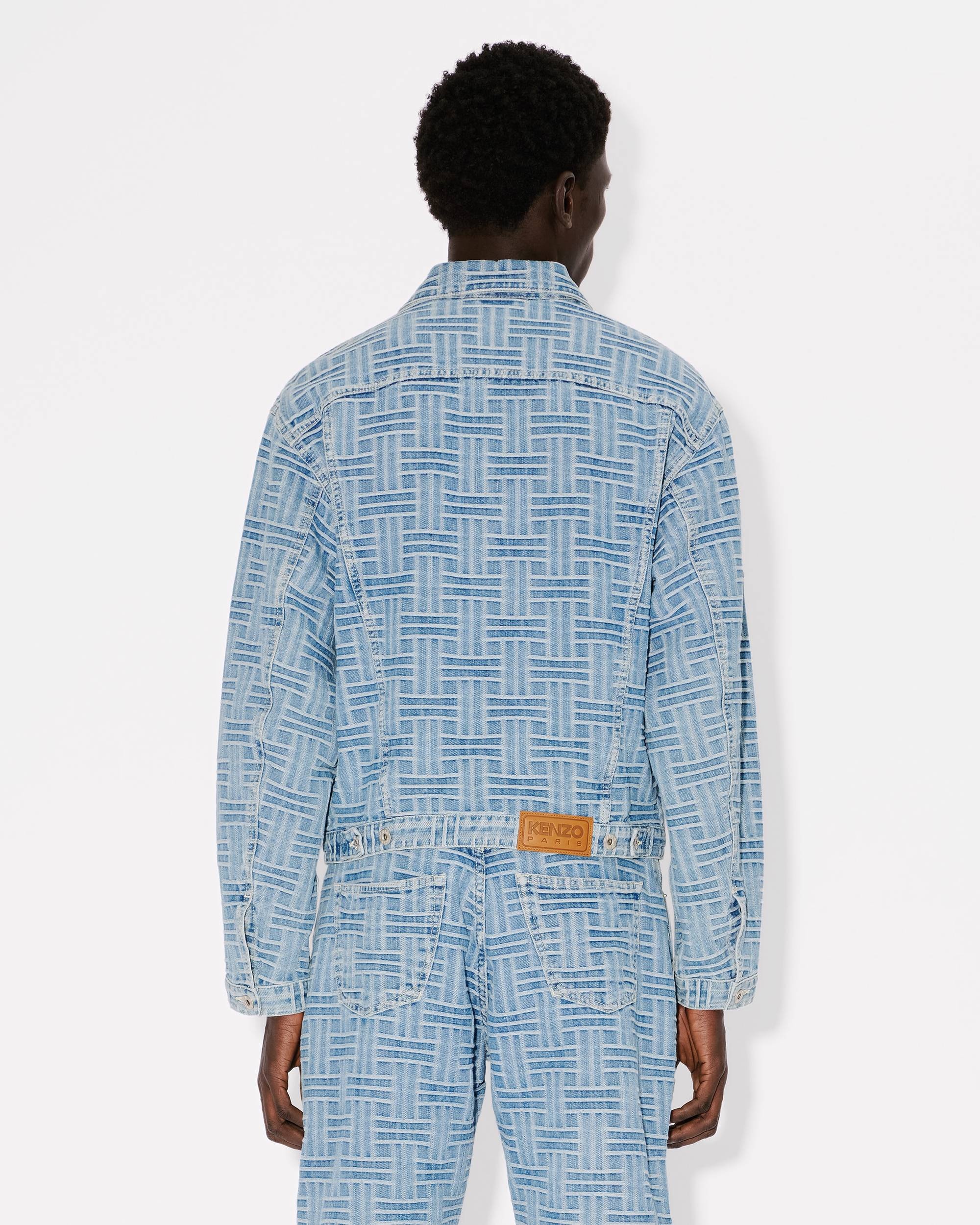 'KENZO Weave' trucker jacket in japanese denim - 5