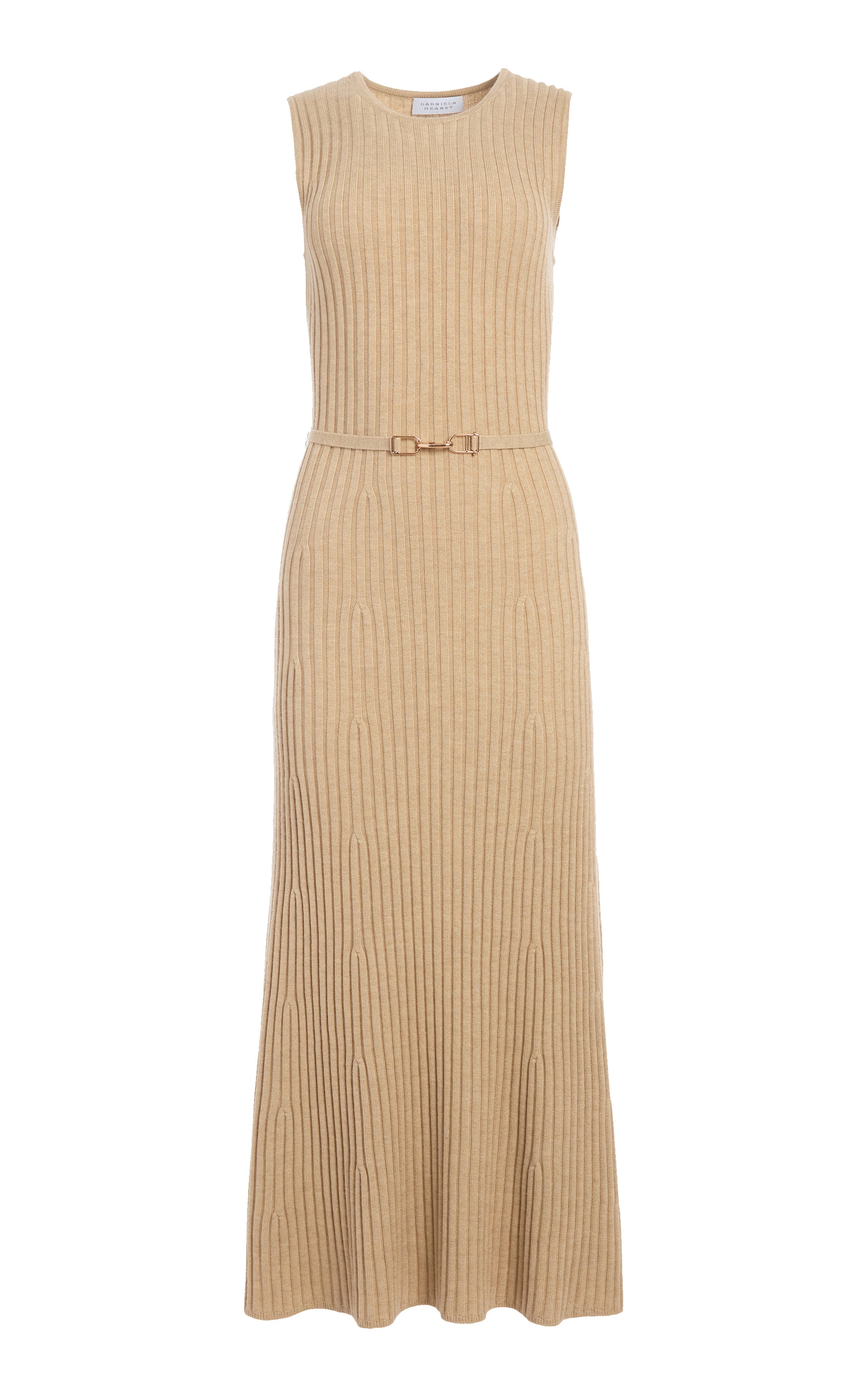 Meier Knit Dress in Hay Merino Wool Cashmere - 1