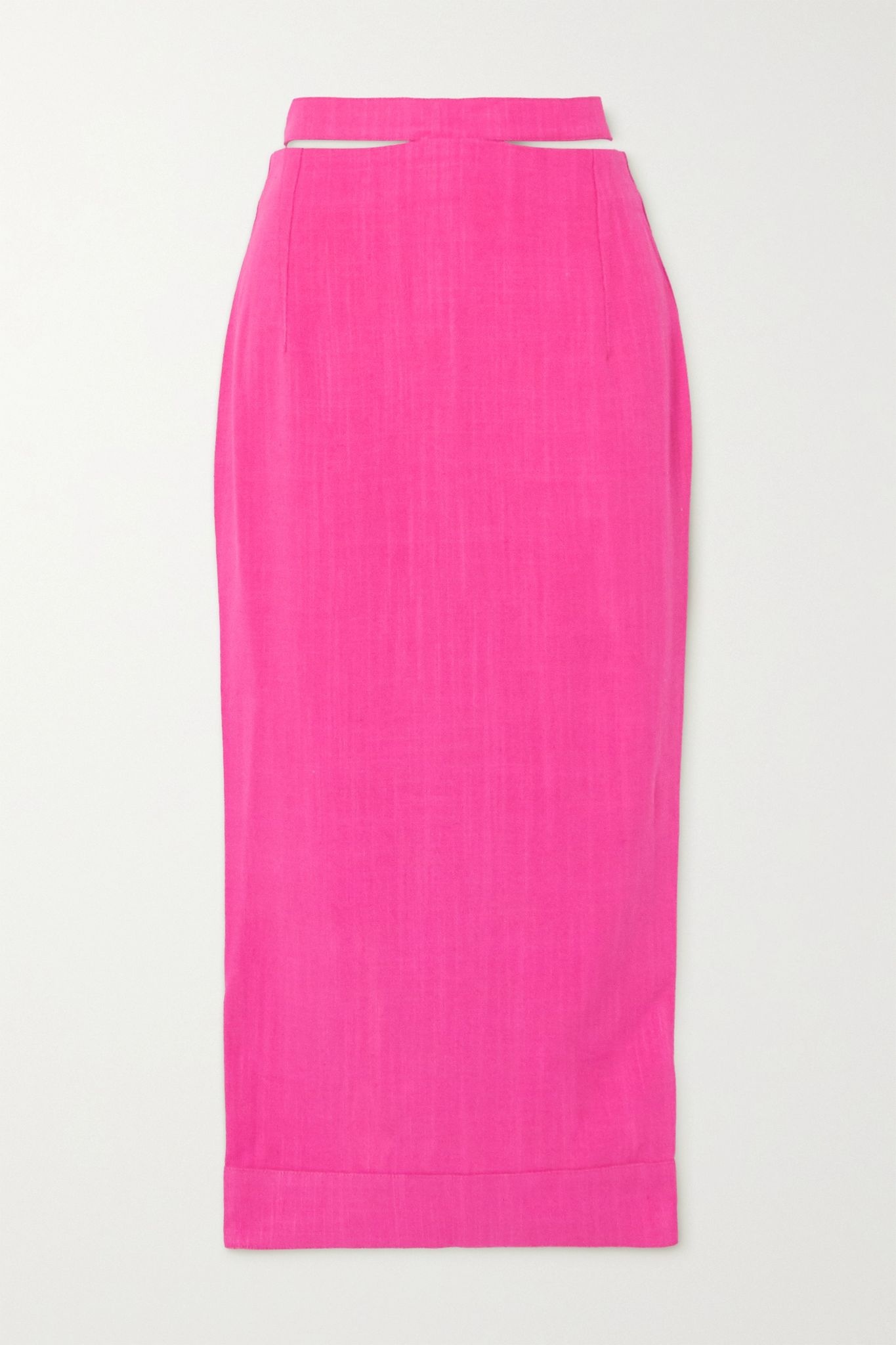 Valerie cutout woven midi skirt - 1